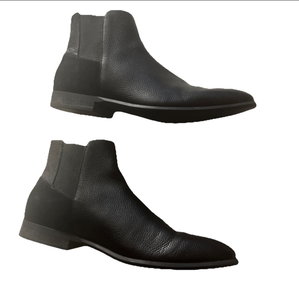 Calvin Klein Black Chukka Boot Men’s size 105 black leather suede ankle shoes.